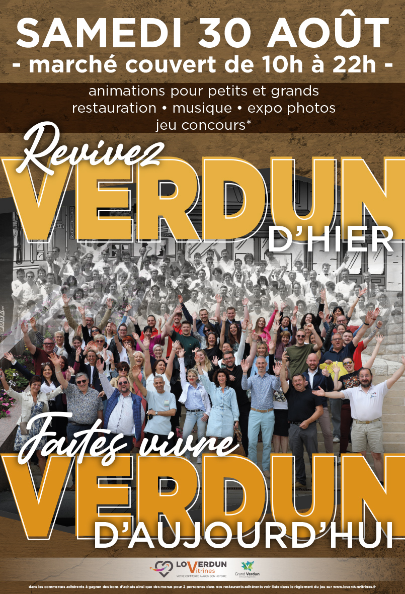 Affiche événement LoVerdun Vitrines : Revivez Verdun